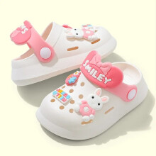 (F25452W, 31-32 (inner 17cm)) Slippers Baby Shoe Sandals Mules Breathable Boys Girls Sandals with Soft Sole for Indoor Outdoor Activities and Anti-Slip Design
