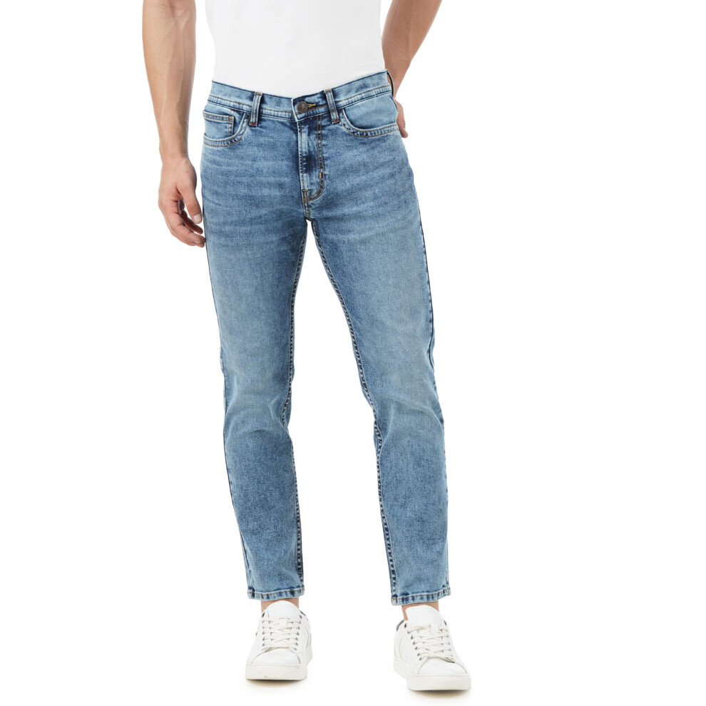 Inkd Jeans Da Uomo Regular Fit - Vita Media | Misto Cotone | Tessuto Elasticizzato | Stile Classico A 5 Tasche-image