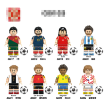 8PCS World Cup Football Team Minifigure Fit Lego Building Block Toy