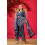 Completo Kurta da donna || Completo Kurta da donna a 3 pezzi (SP-245-247) (Blu, S) 2
