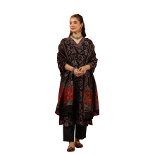 Kurta Set For Women || 3pic Kurta For Women (SSP-244-277-278) (Black, XL)
