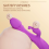 Rechargeable Rabbit Vibrator G-Spot Dildo Massager Waterproof Silent 5