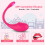 (PINK E0216) Wireless Vibration Love Egg Vibrator Vaginal G Spot Vibrating Stimulation Bluetooth App Dildo 1