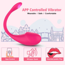 (PURPLE E0216) Wireless Vibration Love Egg Vibrator Vaginal G Spot Vibrating Stimulation Bluetooth App Dildo