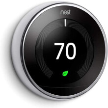 google Smart Thermostat, Stainless Steel, Metal, One Size