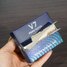 200 Count V7 Professional Perm Papers - Easy Pull -Design für kalte und heiße Perm, leichte Haarstylingwerkzeuge und Zubehör