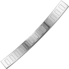 Underground Parts Stainless Steel Brushed Metal Rear Bumper Protector Guard Trim for VW Touran 2015-2022