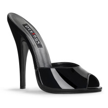 (UK 7/EU 40/US 10) Devious Womens Sandals DOMINA-101 Blk Pat