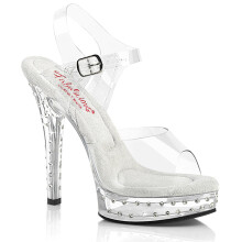 (UK 6/EU 39/US 9) Fabulicious Sandals MAJESTY-508SDT Clr/Clr