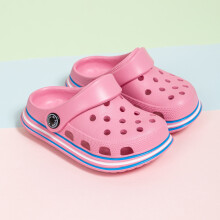 (Pink, 33) Summer Boys Girls Toddler Garden Clogs Non-Slip Breathable Sandals Children Lightweight Slip-on Beach Pool Shower Slippers