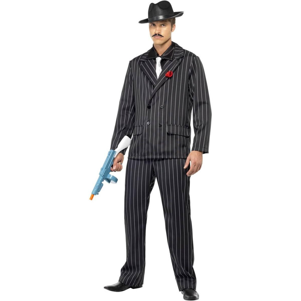 Smiffy's (L, ) Mens Zoot Suit Costume Black