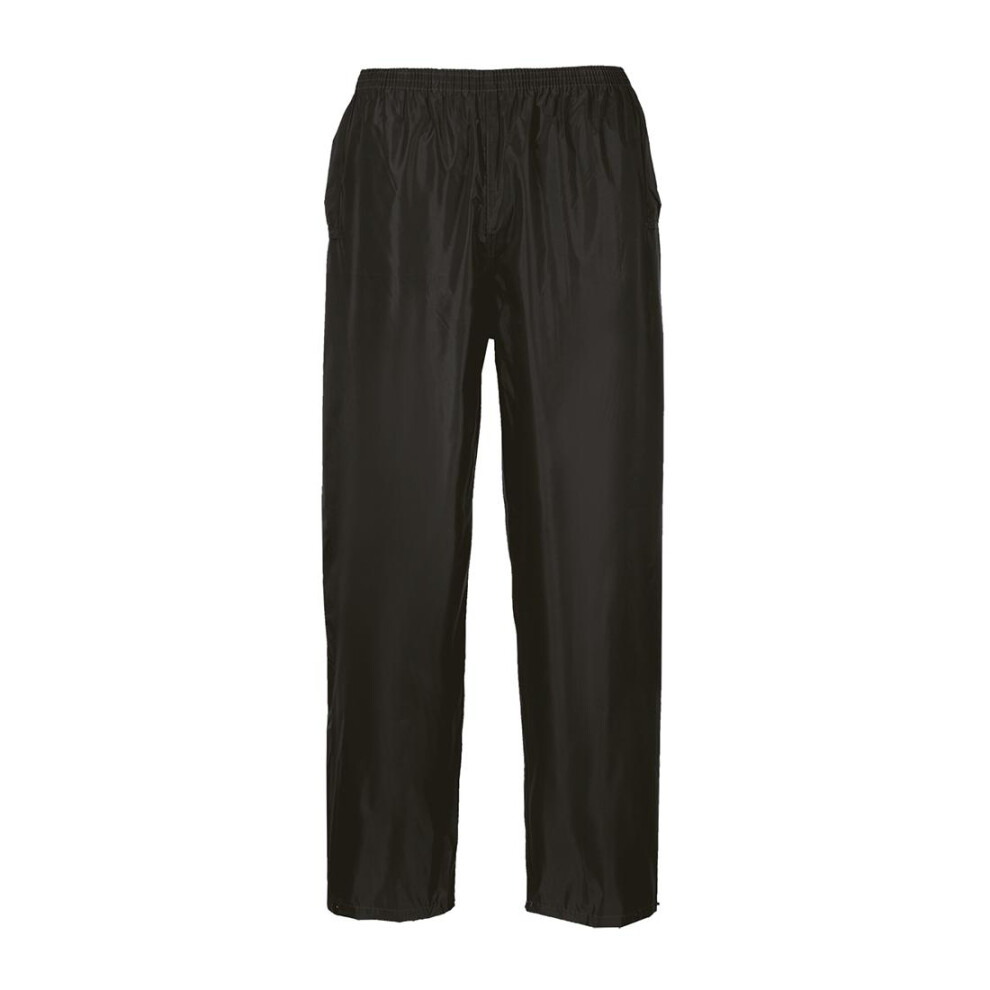 (6XL R, Black) Portwest Mens Classic Rain Trousers