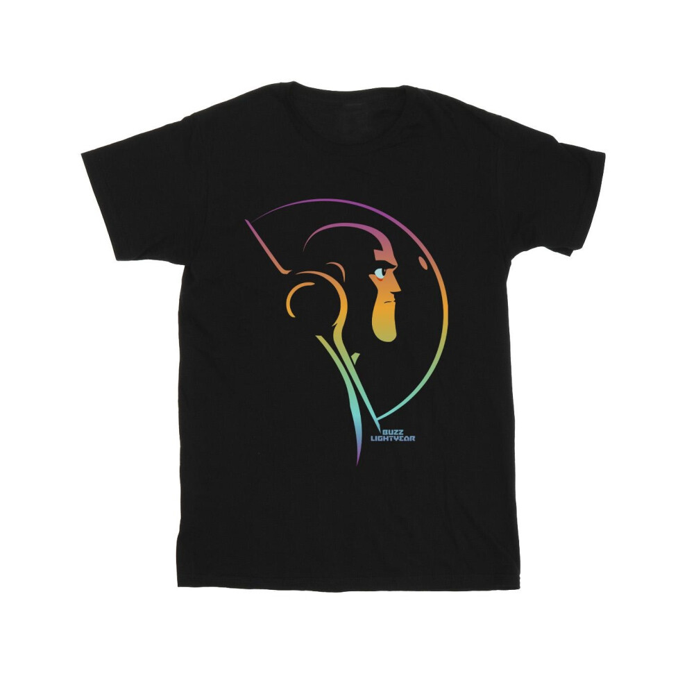 (12-13 Years, Black) Disney Boys Lightyear Blended Stare T-Shirt