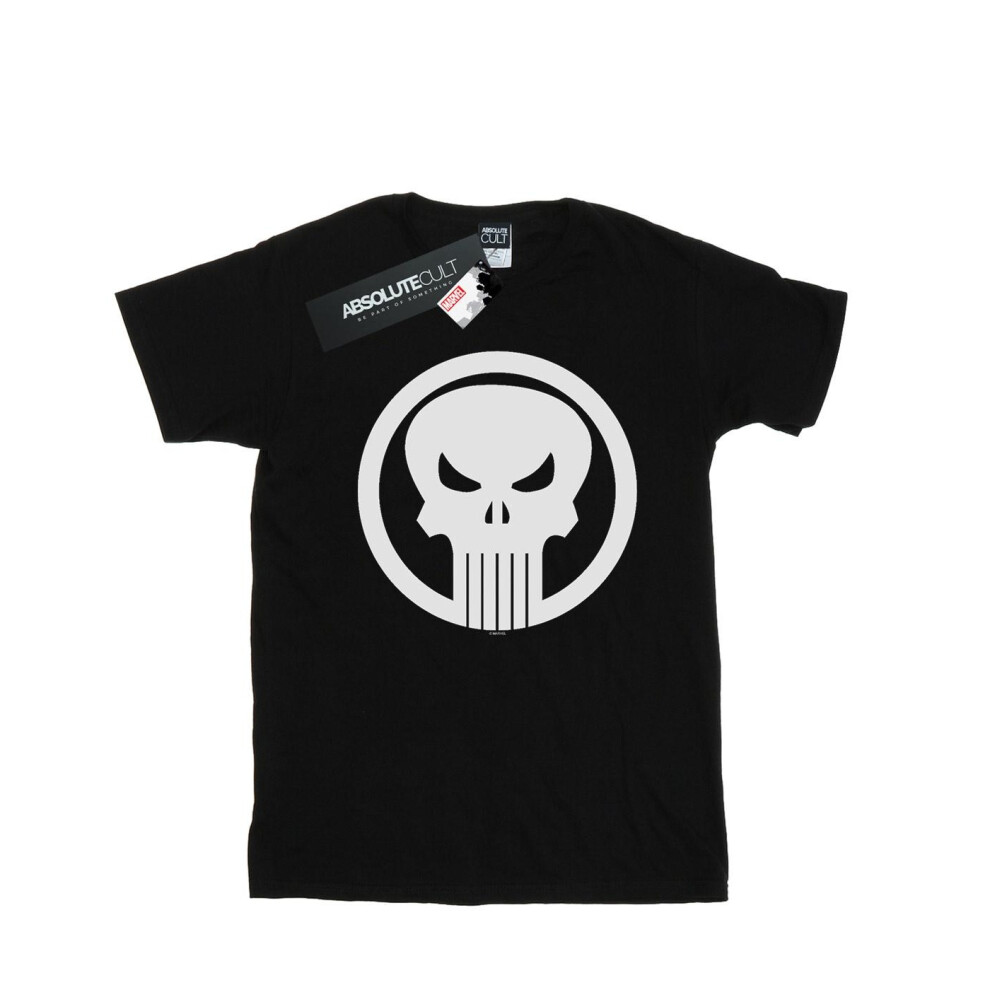 (9-11 Years, Black) Marvel Boys The Punisher Skull Circle T-Shirt