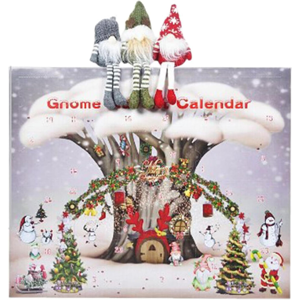 Christmas Gnome Avent Calendar 2024 avec 24 jouets en peluche