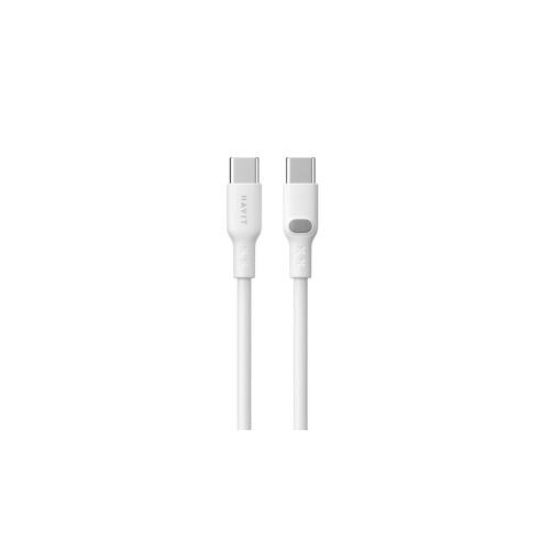 Havit CB6280 - USB Type C to USB Type C cable, 1 m (white)