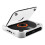 (White) Portable Bluetooth-compatible CD Player 1