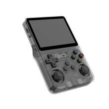 (BLACK, Single card 64GB) R36S Retro Handheld Video Game Console Linux System 3.5 Inch IPS Screen Portable Pocket Video Player
