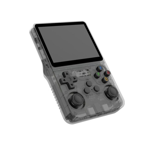 (BLACK, Single card 64GB) R36S Retro Handheld Video Game Console Linux System 3.5 Inch IPS Screen Portable Pocket Video Player