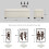 Homcom (White) HOMCOM Storage Ottoman with Lid, 112cm Bench Chest Box 8