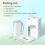 Nelko Label Maker Machine with Tape P21 Portable Bluetooth Label Printer Handheld Sticker Mini Label Makers Multiple Templates for Office Home White 6