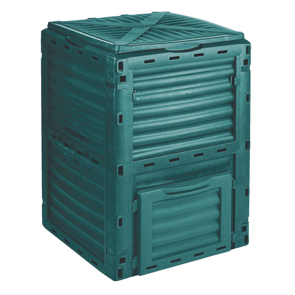 Rackhams Garden Compost Bin 300L With Spatula - Easy To Assemble Large Capacity Compost & Yard Waste Container - 300 L - Image 2
