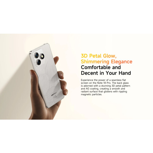Ulefone (Black) Ulefone Note 18 Pro Smartphone 6GB+256GB 2