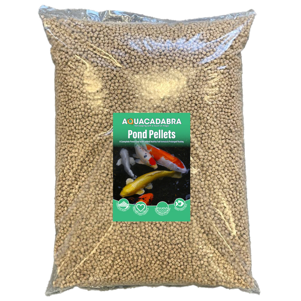 Aquacadabra (5Kg) Floating Premium Fish Food Pond Pellets 2Kg/5Kg/10Kg