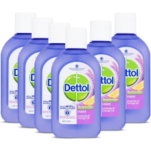 Dettol Disinfectant Liquid, Lavender and Orange Oil, Multipack of 6 X 500ml,