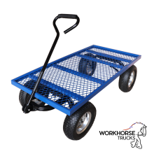 Workhorse Platform Truck with REACH Pneumatic Wheels, 450kg Load