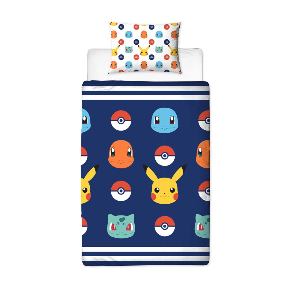Pokemon Badges Duvet Cover and Pillowcase Set