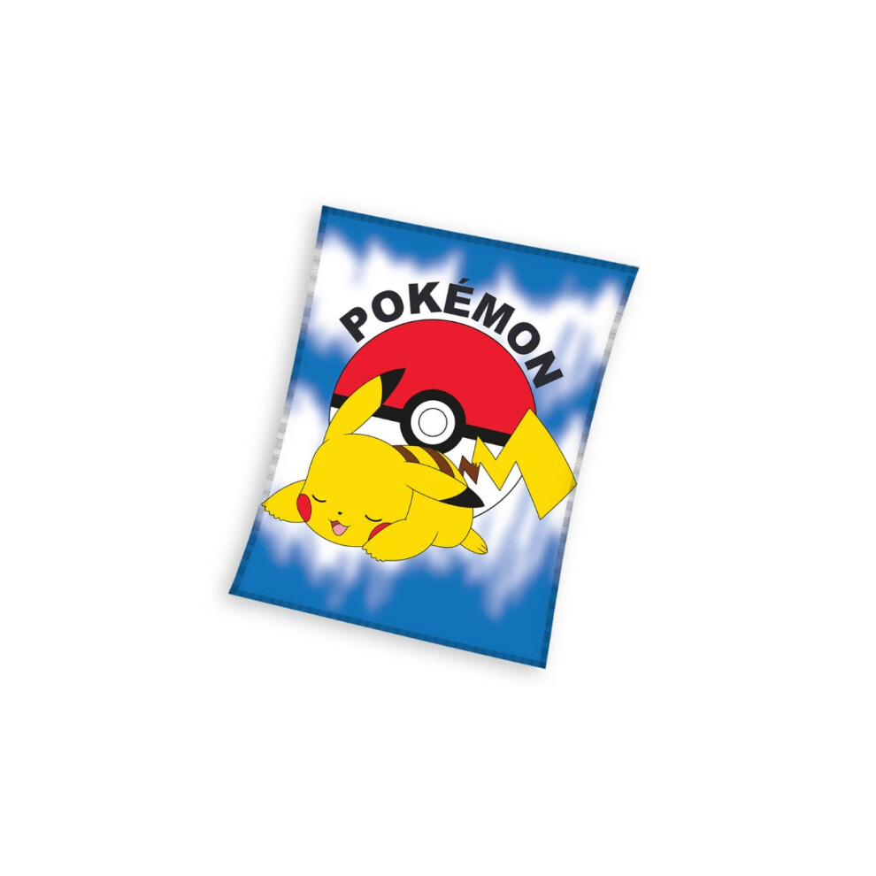 Pokemon Pikachu & Poke Ball Fleece Blanket