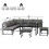 Outdoor Garden Lounge Sofa Seating Set 6