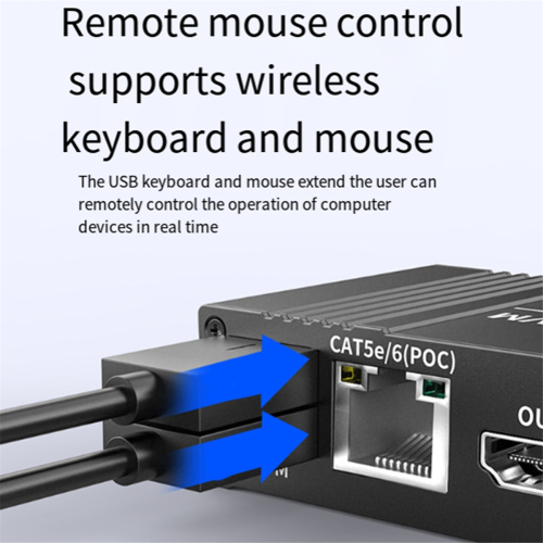 4K 60Hz - Extensor KVM compatível com plugue UE 2