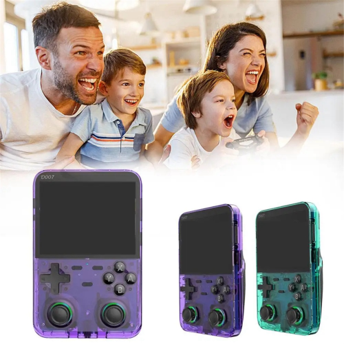 Console de jogos retrô portátil D007PLUS 64GB 10300 jogos 3,5 polegadas B 2