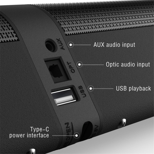 Μπάρα ήχου τηλεόρασης Ηχείο Bluetooth AUX/BT/OPT Σύνδεση Κουτί ήχου 2