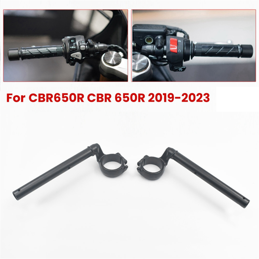 For Motorcycle Handle Bar Clip-On Fork Tube Handlebars Black 4853721278311