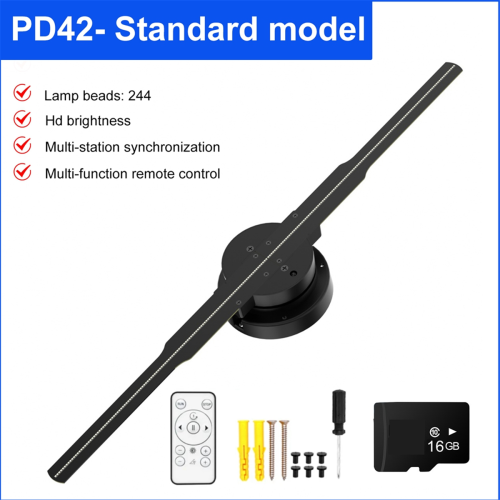 Ολογραφικός προβολέας 3D HD 244 LED Holographic Player Fan UK Plug 1