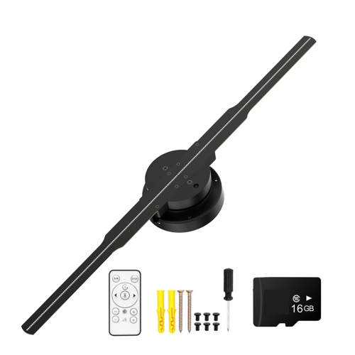 Ολογραφικός προβολέας 3D HD 244 LED Holographic Player Fan UK Plug