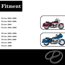Cinghia di trasmissione posteriore per moto 139T 1-1/8" per Glide FLHT Ultra