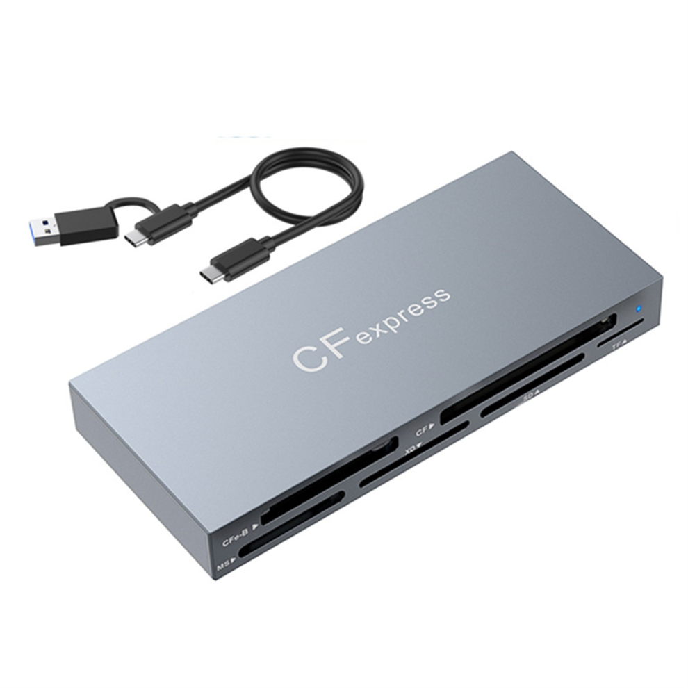 6-In-1 Cfexpressb Card Reader, Usb 3.2 Card Reader For Sd/Tf/Ms/Xd/ 4853721286354