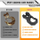 3/8 Inch Hook Heavy Duty, για συνθετικό καλώδιο βαρούλκου με σχοινί ATV UTV, A 5