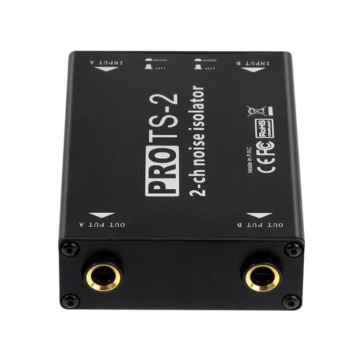 -2 Audio Isolator Dual Channel 1/4inch 6.5 Ruisonderdrukkingsfilter 1