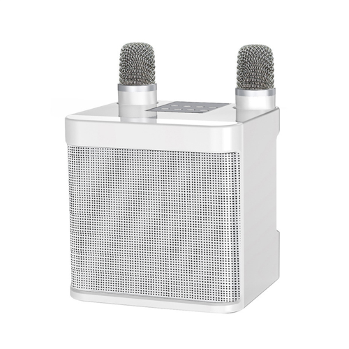 -203 Karaoke Set Wireless Dual Microphone Speaker Machine valkoinen 1