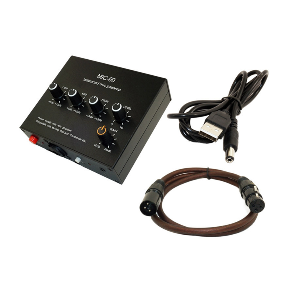 Balanced Dynamic Microphone Music Audio Amplifier With Xlr Cable 4853721293949