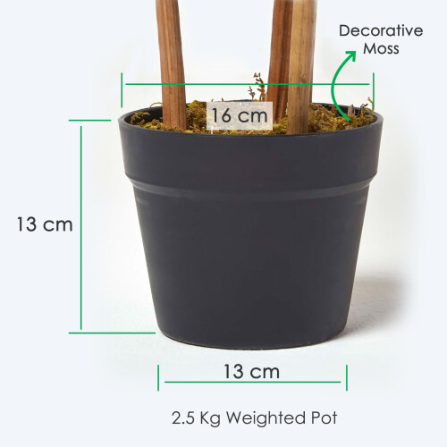 Homescapes Homescapes Green 3ft Bamboo Tree Artificial Plant with Pot, 95 cm 2