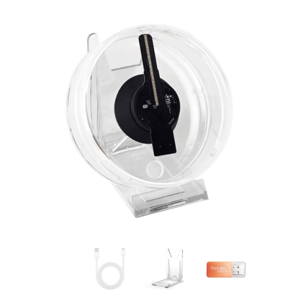 3D Hologram Fan Led Projector Advertising Lights With Audio Playback 4851244686156