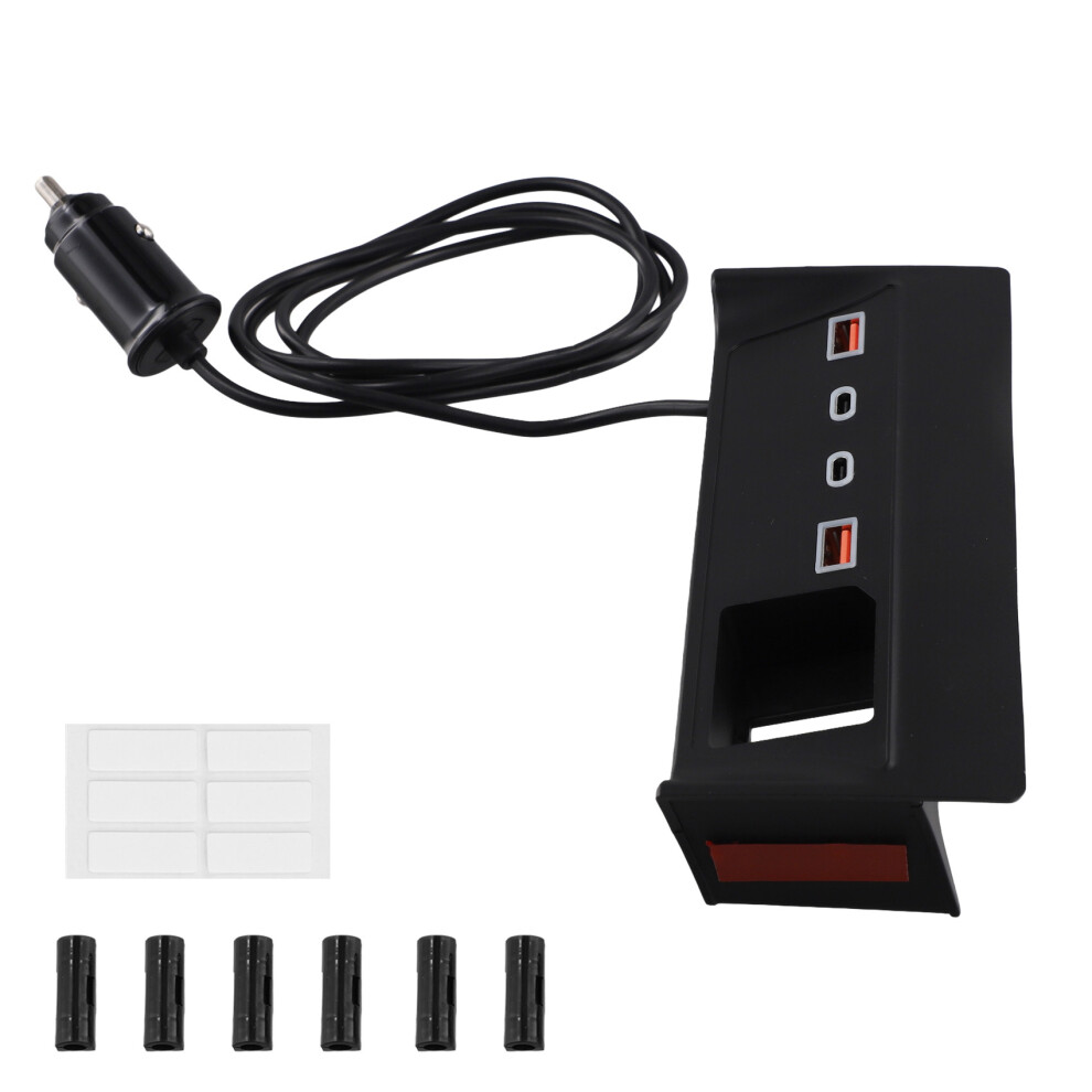 Auto Usb Type-C Splitter Adapter Snellader Shunt Hub Voor-image