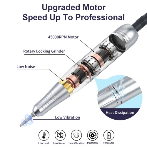Portable Electric Nail Drill V5 Professional Nail Grinder 1