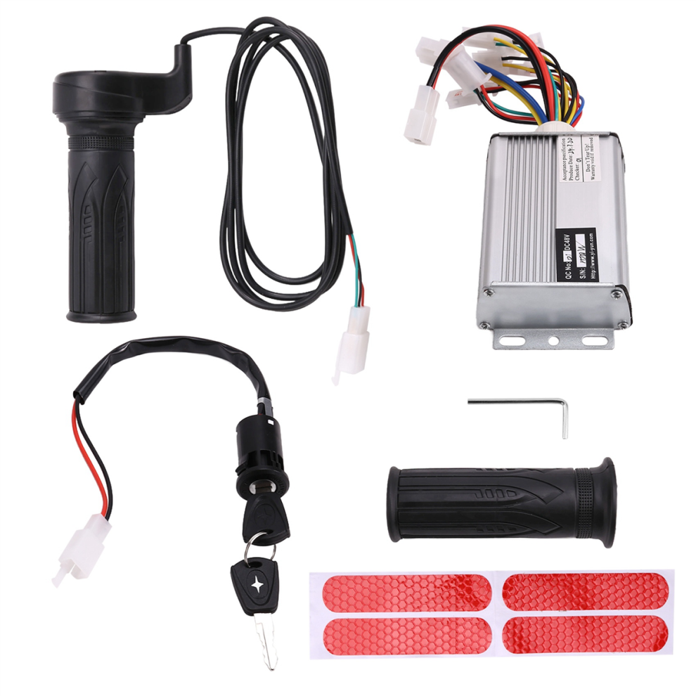 48V 1000W Electric Scooter Brush Controller+Throttle+Accelerator Kit